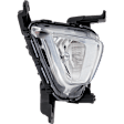 4-Piece Kit, Driver and Passenger Side Headlight, Assembly, Halogen, with Fog Light, CAPA Certified
