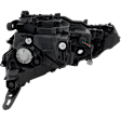 4-Piece Kit, Driver and Passenger Side Headlight, Lens and Housing, LED, with Fog Light