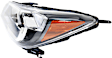 4-Piece Kit, Driver and Passenger Side Headlight, Assembly, Halogen, with Fog Light, CAPA Certified