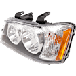 4-Piece Kit, Driver and Passenger Side Headlight, Assembly, Halogen, with Fog Light