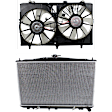 2-Piece Kit Radiator, For Models with Tow Package, with Cooling Fan Assembly