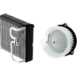 2-Piece Kit Blower Motor, with A/C Evaporator, Includes (1) A/C Evaporator and (1) Blower Motor