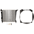 2-Piece Kit Radiator, 3.0L Engine, Automatic Transmission, with Fan Shroud