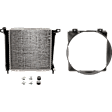 2-Piece Kit Radiator, 3.0L Engine, Manual Transmission, with Fan Shroud
