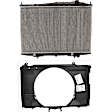 2-Piece Kit Radiator, 2.4L Engine, with Fan Shroud