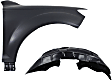 2-Piece Kit, Front, Passenger Side Fender, Includes (1) Fender and (1) Fender Liner