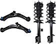 2001 Ford Escape - 4-Piece Kit Front, Driver and Passenger Side, Lower Control Arm Kit,  Includes (2) Control Arm and (2) Loaded Strut