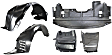 2007-2009 Nissan Altima - 5-Piece Kit, Front, Driver and Passenger Side Fender Liner, Includes (3) Engine Splash Shield and (2) Fender Liner