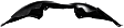 3-Piece Kit, Front, Driver and Passenger Side Fender Liner, Lower, For Models Without Luxury Package, Includes (1) Engine Splash Shield and (2) Fender Liner