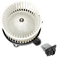 2-Piece Kit Blower Motor Kit, includes (1) Blower Motor and (1) Blower Motor Resistor, Front, Main Unit, With Climate Control