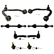 KIT-021425-C14 8-Piece Kit Front, Driver and Passenger Side, Upper Control Arm, Includes (2) Control Arm, (2) Tie Rod End, (2) Ball Joint and (2) Sway Bar Link
