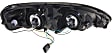 2004 Pontiac Grand Prix - 4-Piece Kit Driver and Passenger Side Halogen Headlight, With bulb(s), OE Replacement,  Includes (2) Fog Light and (2) Headlight