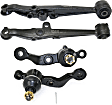 4-Piece Kit Front, Driver and Passenger Side, Lower, Frontward Control Arm Kit, Includes (2) Control Arm and (2) Ball Joint
