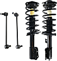 4-Piece Kit Front, Driver and Passenger Side Suspension Kit, Includes (2) Sway Bar Link and (2) Shock Absorber and Strut Assembly