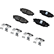 2017 Subaru Impreza - 2-Wheel Set Rear Brake Disc and Pad Kit, Cross-drilled and Slotted, 274 mm, Ceramic, 2.0L 4Cyl, Includes (1) Brake Pad Set and (2) Brake Disc