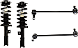 4-Piece Kit Front, Driver and Passenger Side Suspension Kit, Includes (2) Sway Bar Link and (2) Shock Absorber and Strut Assembly