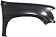 4-Piece Kit, Front, Driver and Passenger Side Fender, With Antenna Hole, Includes (2) Fender and (2) Fender Liner