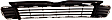2010 Toyota Prius - 3-Piece Kit Front Primed Bumper Cover,  Includes (1) Bumper Cover, (1) Bumper Grille, and (1) Grille