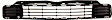 3-Piece Kit, Front Primed Bumper Cover, For Models With LED Headlights, CAPA Certified, Includes (1) Bumper Cover, (1) Bumper Grille, and (1) Grille