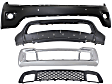 4-Piece Kit Front Bumper Grille, For Models With Parking Aid Sensor, With Code MFD or MFN, Without Adaptive Cruise Control, Primed, Includes (2) Bumper Cover and (2) Bumper Grille