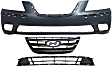 3-Piece Kit, Grille Painted Black, CAPA Certified, Includes (1) Bumper Cover, (1) Bumper Grille, and (1) Grille