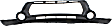 2014-2016 Kia Soul - 3-Piece Kit, Front, Upper and Lower Upper - Primed, Lower - Textured Bumper Cover, For Models With Two Tone Paint, Includes (2) Bumper Cover and (1) Bumper Grille