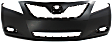 3-Piece Kit, Front Primed Bumper Cover, USA Built Vehicle, Includes (1) Bumper Cover, (1) Bumper Grille, and (1) Grille