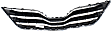 3-Piece Kit, Front Primed Bumper Cover, USA Built Vehicle, Includes (1) Bumper Cover, (1) Bumper Grille, and (1) Grille
