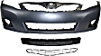 3-Piece Kit, Front Primed Bumper Cover, USA Built Vehicle, Includes (1) Bumper Cover, (1) Bumper Grille, and (1) Grille