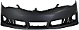 2012-2014 Toyota Camry - 3-Piece Kit, Front Primed Bumper Cover, Includes (1) Bumper Cover, (1) Bumper Grille, and (1) Grille