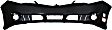 2012-2014 Toyota Camry - 3-Piece Kit, Front Primed Bumper Cover, Includes (1) Bumper Cover, (1) Bumper Grille, and (1) Grille