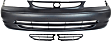 3-Piece Kit, Front Primed Bumper Cover, Includes (1) Bumper Cover and (2) Bumper Grille