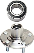 2-Piece Kit Front Wheel Hub, 5 Lugs, With Bearing,, 3.5L, 6Cyl, Includes (1) Wheel Bearing and (1) Wheel Hub