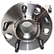 4-Piece Kit Front, Driver and Passenger Side Fully Loaded Strut, FWD, Includes (2) Shock Absorber and Strut Assembly and (2) Wheel Hub