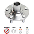 2010 Mazda 3 i - 2-Wheel Set Front Wheel Hub, FWD, 5 Lugs, With Bearing,  Includes (2) Wheel Bearing and (2) Wheel Hub