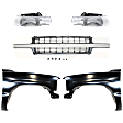 2003 Chevrolet Tahoe - 5-Piece Kit Front, Driver and Passenger Side Fender, Includes (2) Fender, (1) Grille, and (2) Headlight