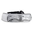 2002 Chevrolet Tahoe - 3-Piece Kit Grille, Chrome Shell with Black Insert,  Includes (1) Fender, (1) Grille, and (1) Headlight