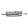 2002 Chevrolet Tahoe - 3-Piece Kit Grille, Chrome Shell with Black Insert,  Includes (1) Fender, (1) Grille, and (1) Headlight