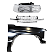 3-Piece Kit, Grille Chrome, Includes (1) Fender, (1) Grille, and (1) Headlight