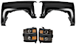 4-Piece Kit Front, Driver and Passenger Side Fender, CAPA Certified, Includes (2) Fender and (2) Headlight