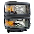 2-Piece Kit, Passenger Side Halogen Headlight, With bulb(s), OE Replacement, CAPA Certified, Includes (1) Fender and (1) Headlight
