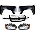 5-Piece Kit, Front, Driver and Passenger Side Fender, CAPA Certified, Includes (2) Fender, (1) Grille, and (2) Headlight