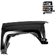 2-Piece Kit, Front, Passenger Side Fender, Includes (1) Fender and (1) Headlight