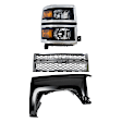 3-Piece Kit, Grille Chrome, Includes (1) Fender, (1) Grille, and (1) Headlight