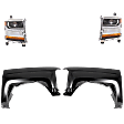 4-Piece Kit, Driver and Passenger Side HID/Xenon Headlight, Without bulb(s), OE Replacement, Includes (2) Fender and (2) Headlight