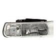 2000 Chevrolet Silverado 1500 - 3-Piece Kit Front, Driver Side Fender, CAPA Certified Includes (1) Fender, (1) Grille, and (1) Headlight