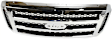 3-Piece Kit Grille, Chrome Shell with Painted Gray Insert, Includes (1) Fender, (1) Grille, and (1) Headlight