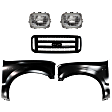 2006 Ford F-250 Super Duty - 5-Piece Kit Front, Driver and Passenger Side Fender,  Includes (2) Fender, (1) Grille, and (2) Headlight