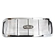 3-Piece Kit Grille, Chrome, Includes (1) Fender, (1) Grille, and (1) Headlight