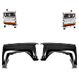 4-Piece Kit, Driver and Passenger Side HID/Xenon Headlight, Without bulb(s), OE Replacement, CAPA Certified, Includes (2) Fender and (2) Headlight